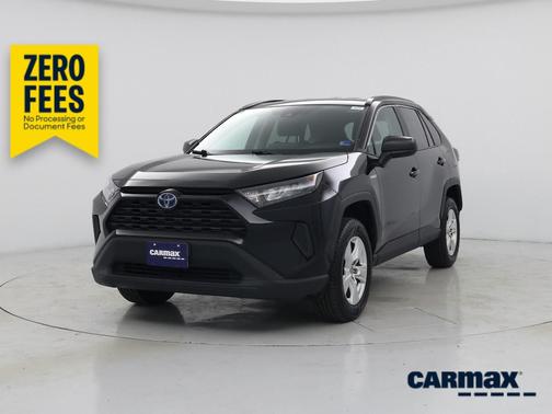 Black 2021 Toyota RAV4 Hybrid LE