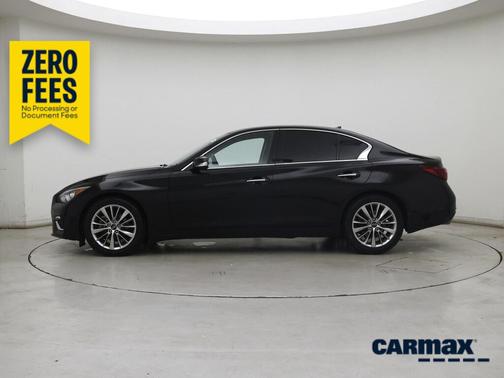 Black 2023 INFINITI Q50 Luxe