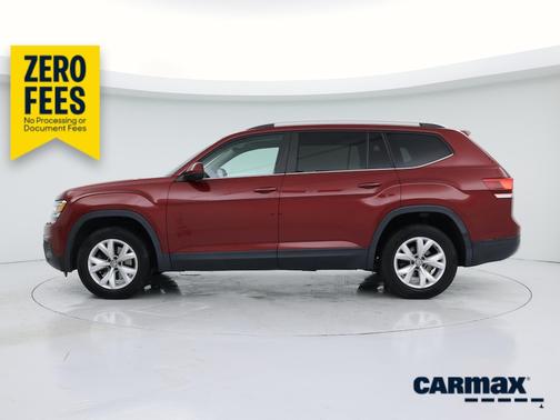 Red 2018 Volkswagen Atlas S