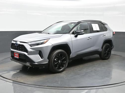 Silver Sky Metallic/Midnight Black Metallic 2024 Toyota RAV4 Hybrid SE