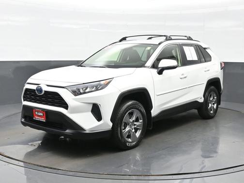 White 2022 Toyota RAV4 Hybrid LE