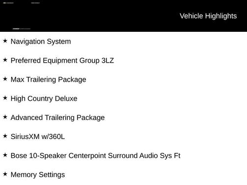 Black 2024 Chevrolet Tahoe 4WD High Country