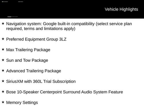 Black 2025 Chevrolet Tahoe 4WD High Country