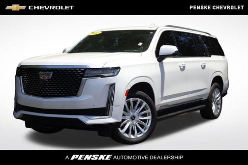 Crystal White Tricoat 2022 Cadillac Escalade ESV Luxury