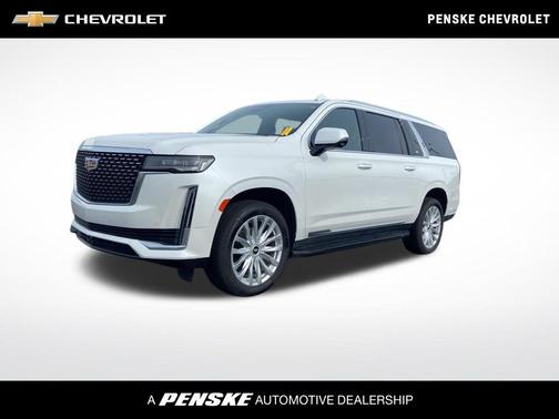 Crystal White Tricoat 2022 Cadillac Escalade ESV Luxury
