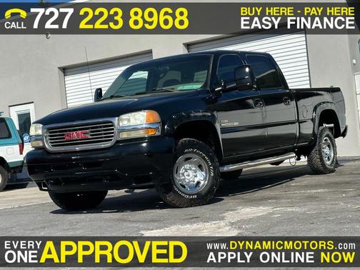 Onyx Black 2002 GMC Sierra 2500 SLE H/D Crew Cab