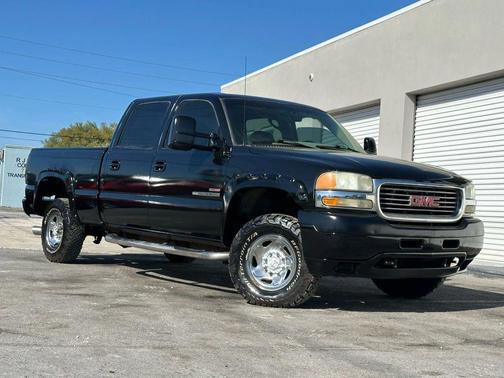 Onyx Black 2002 GMC Sierra 2500 SLE H/D Crew Cab