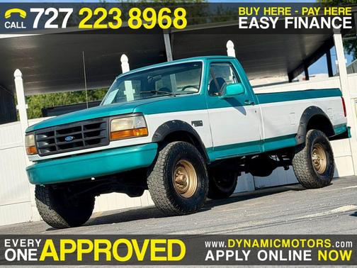 Blue 1996 Ford F-250 XL H/D