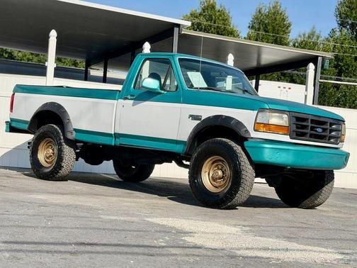 Blue 1996 Ford F-250 XL H/D