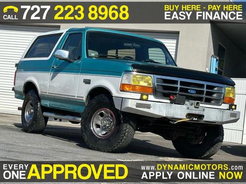 Blue 1995 Ford Bronco Eddie Bauer