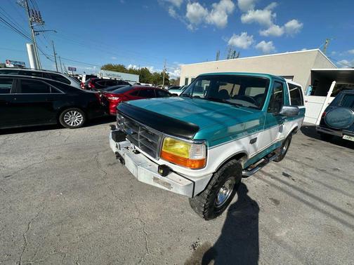 Blue 1995 Ford Bronco Eddie Bauer