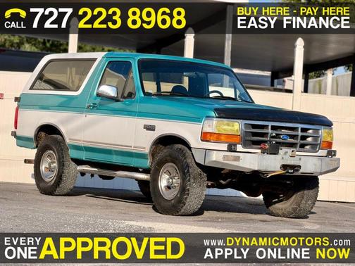Blue 1995 Ford Bronco Eddie Bauer