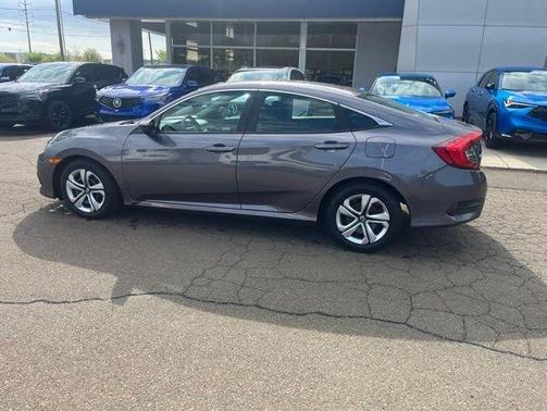 Modern Steel Metallic 2018 Honda Civic LX