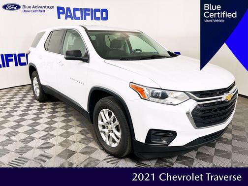 Summit White 2021 Chevrolet Traverse LS