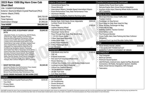 2023 RAM 1500 Big Horn