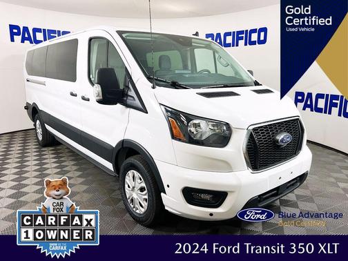 Oxford White 2024 Ford Transit-350 XLT