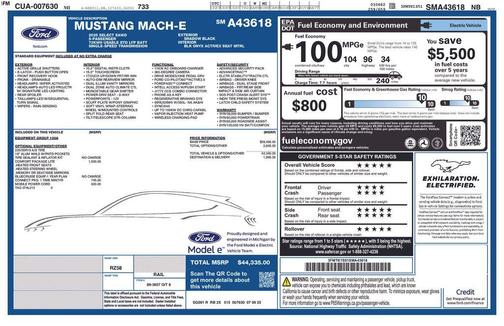 Shadow Black 2025 Ford Mustang Mach-E Select