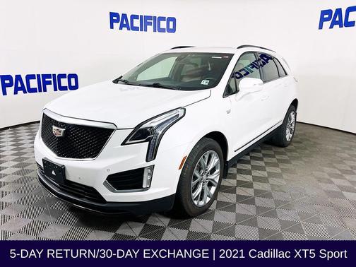 Crystal White Tri-Coat 2021 Cadillac XT5 Sport