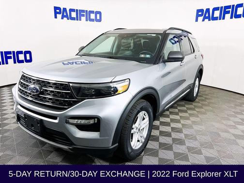 Silver Metallic 2022 Ford Explorer XLT