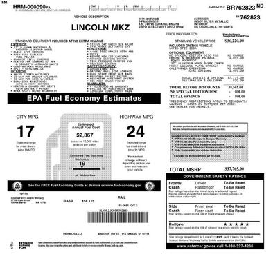 2011 Lincoln MKZ Base