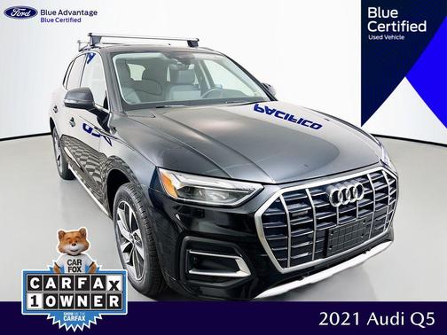 Mythos Black Metallic 2021 Audi Q5 45 Premium