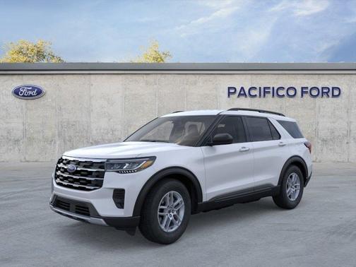 Space White Metallic 2026 Ford Explorer Active