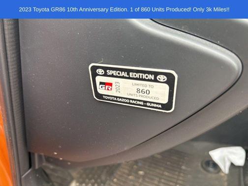2023 Toyota GR86 10th Anniversary Special Edition