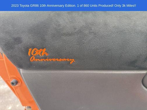 2023 Toyota GR86 10th Anniversary Special Edition
