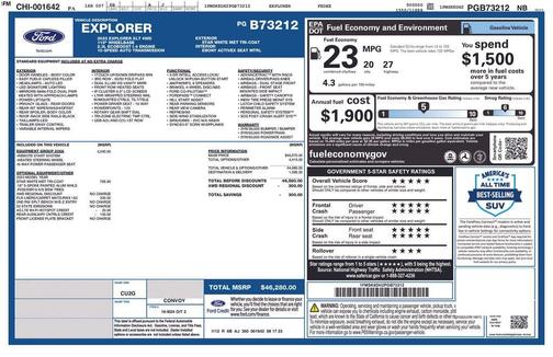 White Metallic 2023 Ford Explorer XLT