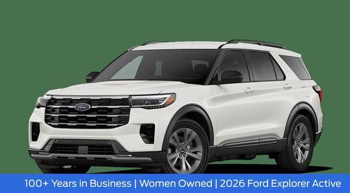 White Metallic 2026 Ford Explorer Active