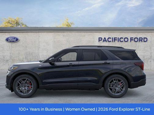 Agate Black Metallic 2026 Ford Explorer ST-Line