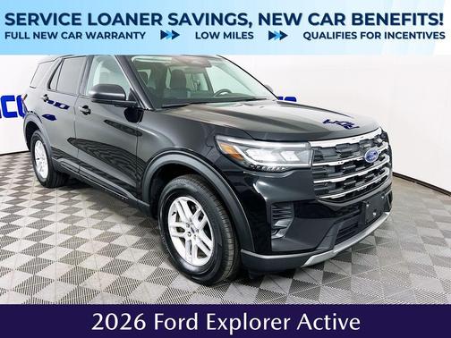 Agate Black Metallic 2026 Ford Explorer Active