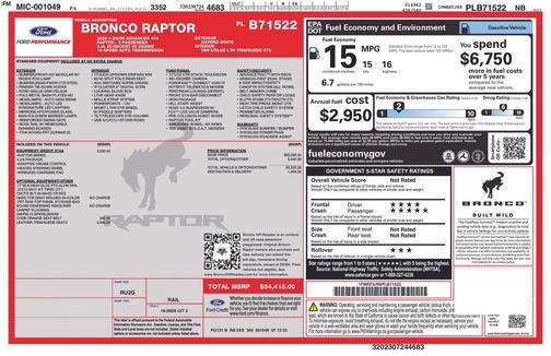 2023 Ford Bronco Raptor