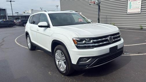 Pure White 2019 Volkswagen Atlas 3.6L SEL Premium