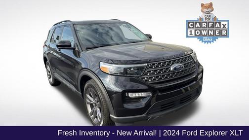 Agate Black Metallic 2024 Ford Explorer XLT