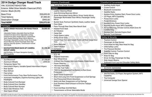Billet Silver Metallic Clearcoat 2014 Dodge Charger R/T