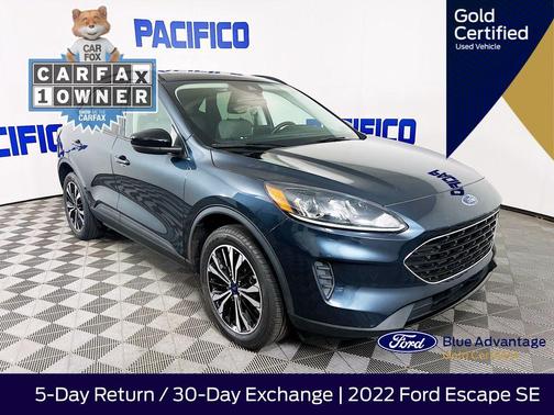 Blue Metallic 2022 Ford Escape SE