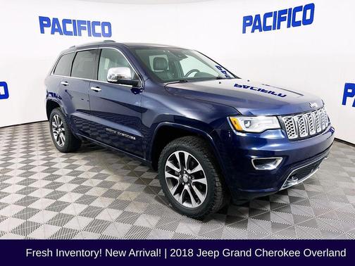 True Blue Pearlcoat 2018 Jeep Grand Cherokee Overland