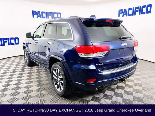 True Blue Pearlcoat 2018 Jeep Grand Cherokee Overland