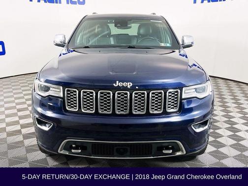 True Blue Pearlcoat 2018 Jeep Grand Cherokee Overland