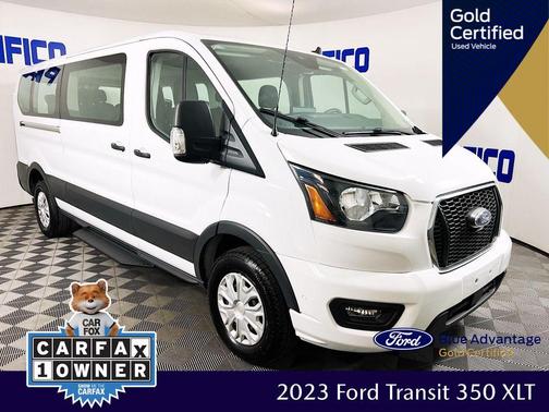 Oxford White 2023 Ford Transit-350 XLT