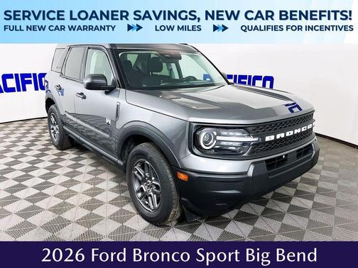 Carbonized Gray Metallic 2026 Ford Bronco Sport Big Bend