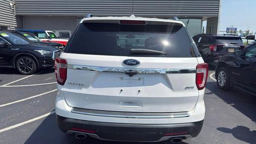 White Platinum Clearcoat Metallic 2018 Ford Explorer Limited