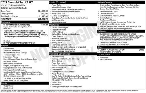 2022 Chevrolet Trax LT