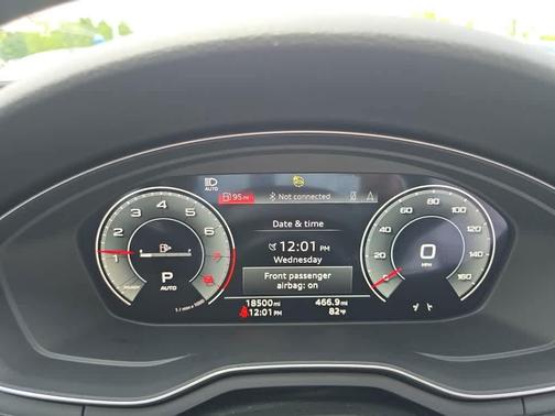 Mythos Black Metallic 2024 Audi A5 Sportback S line Prestige