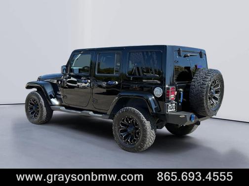 Black Clearcoat 2015 Jeep Wrangler Unlimited Sahara