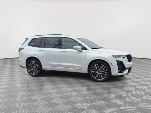 Crystal White Tricoat 2025 Cadillac XT6 Sport AWD