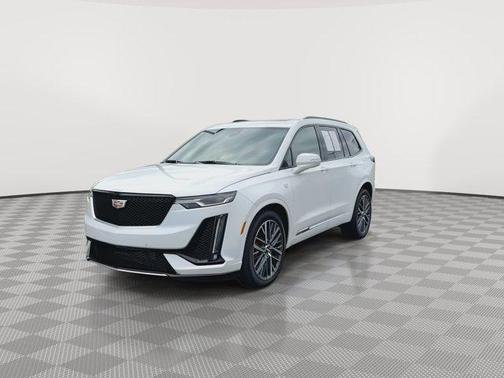 Crystal White Tricoat 2025 Cadillac XT6 Sport AWD