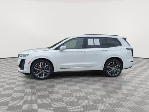 Crystal White Tricoat 2025 Cadillac XT6 Sport AWD