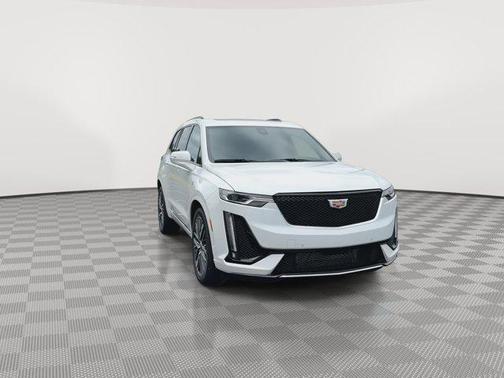 Crystal White Tricoat 2025 Cadillac XT6 Sport AWD